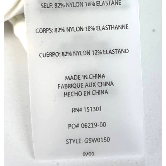 NEW Good American 3 US L Tiny Ties Triangle Bikini Top Swim Cream Ivory Beachy - Picture 7 of 9